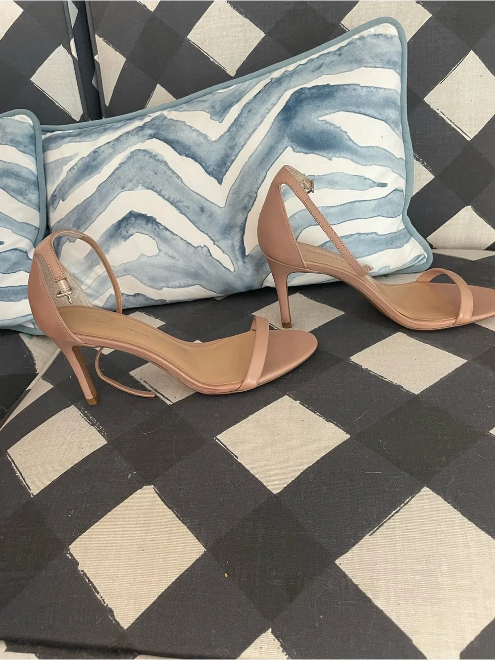 Banana Republic Nude Ankle-Strap Heels